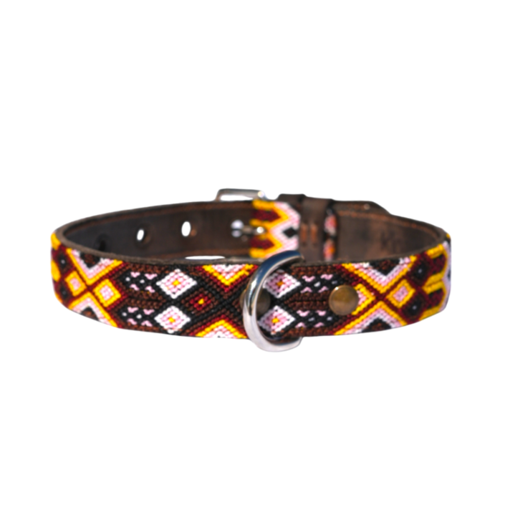 Kinaku Hundehalsband Leder Celestun XS breit