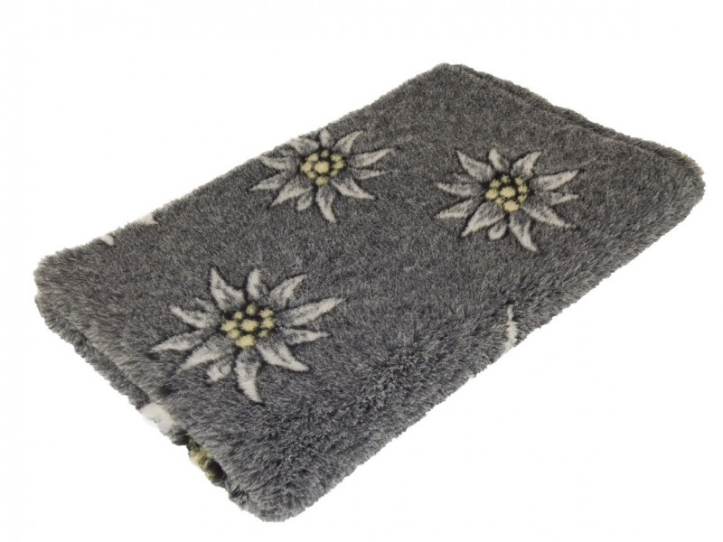 Camon Vet Beddings Premium 100x160 cm Grau m. Edelweiss