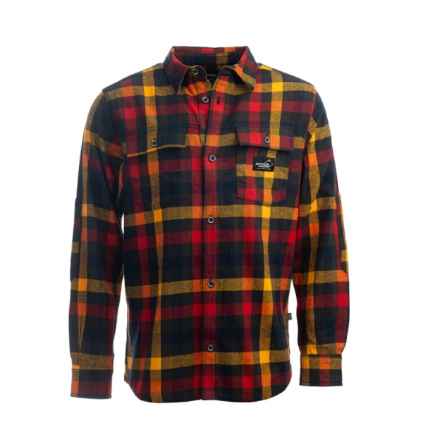 ARRAK Flanell Hemd gefüttert Men, Navy 4-farbig, Gr.L