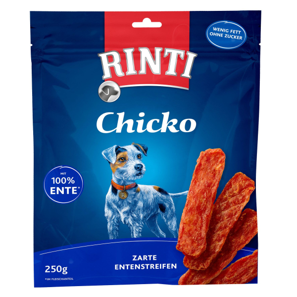 Finnern GmbH & Co. KG Rinti Chicko Ente 250g zarte Entenstreifen, 100% Ente