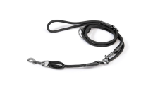 Camon Abrichteleine aus Nylon Tau - schwarz - mm8x2000