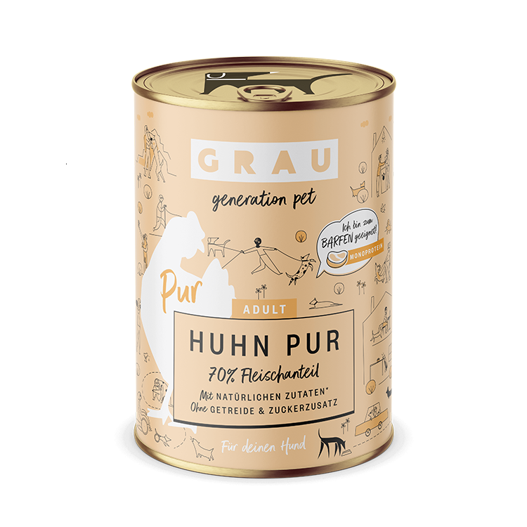 Grau Grau Dog NF Huhn Pur 400g