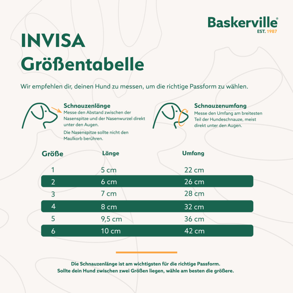 Baskerville Maulkorb Baskerville INVISA