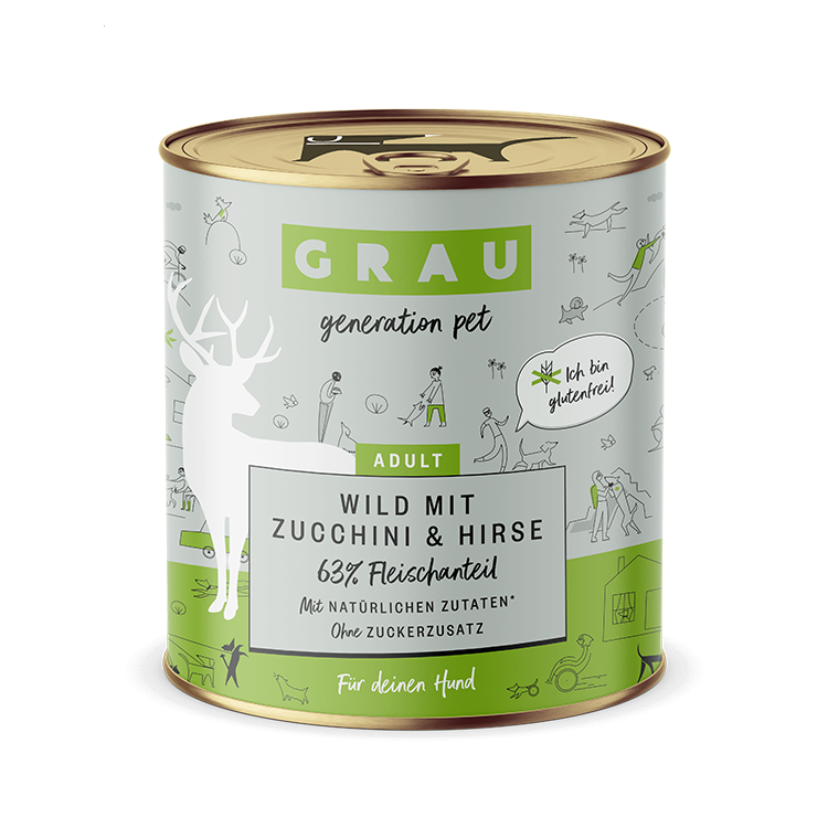 Grau Grau Dog NF Wild mit Zucchini & Hirse 800g