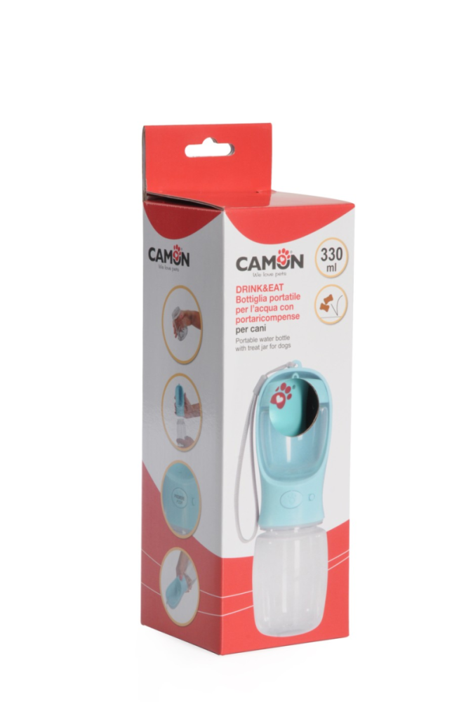 Camon Drink&Eat Wasserflasche mit Guddiebehälter 330ml