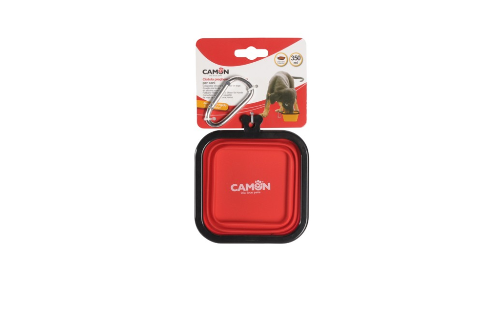 Camon Faltbarer Reisenapf, eckig Silikon 350 ml