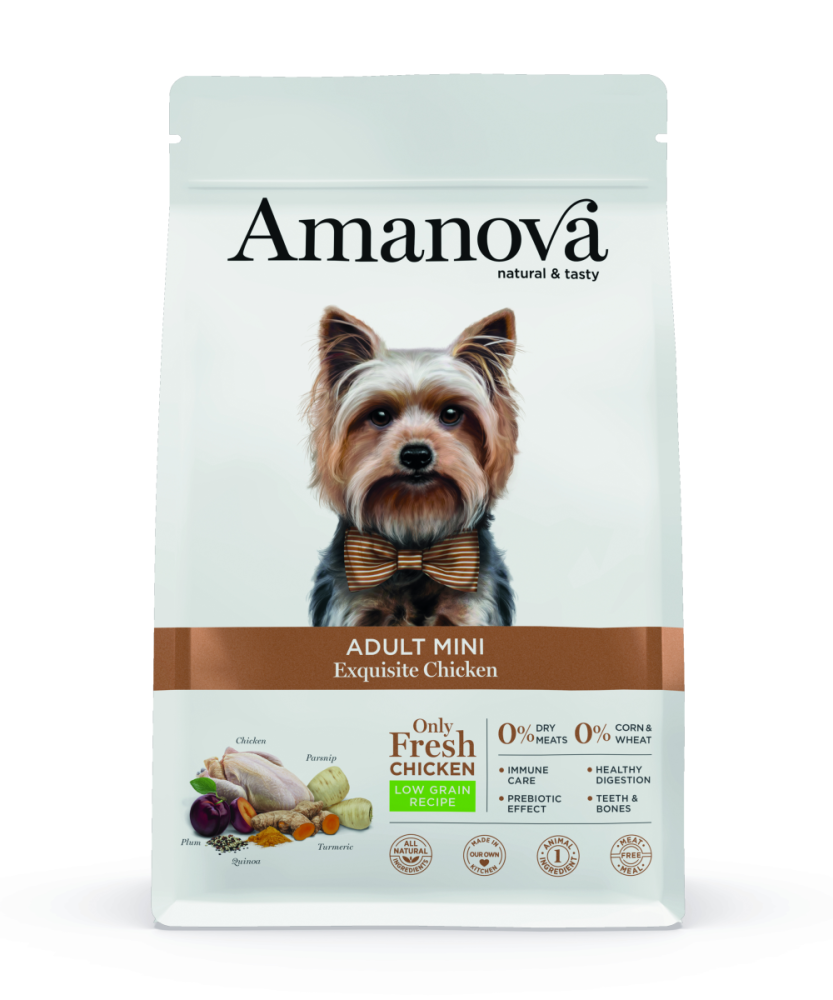 Amanova Canine Adult Mini - Exquisite Chicken Low Grain - Huhn, 7kg