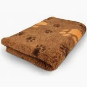 Germanns Trio Vet Beddings Premium 80 x 50 cm Braun m. gr. Oranger Pfote