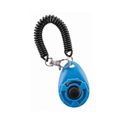 Record Clicker für Hundetraining, blau