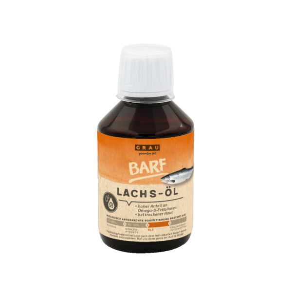 Grau Dog Erg.Futt. Skin Coat Lachs-Öl 200ml