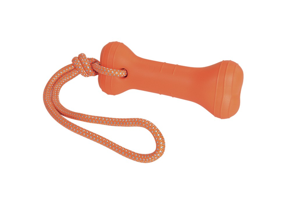 Germanns Trio Knochen EVA mit Seil, 20 cm, orange