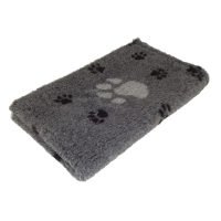 Hof Sonnenschein Vet Beddings Premium 100x80 cm GRAU m. gr. h'grauer Pfote