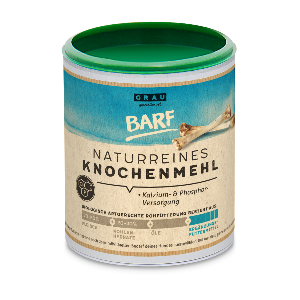 Grau Dog Erg.Futt. Health Naturreines Kn.Mehl