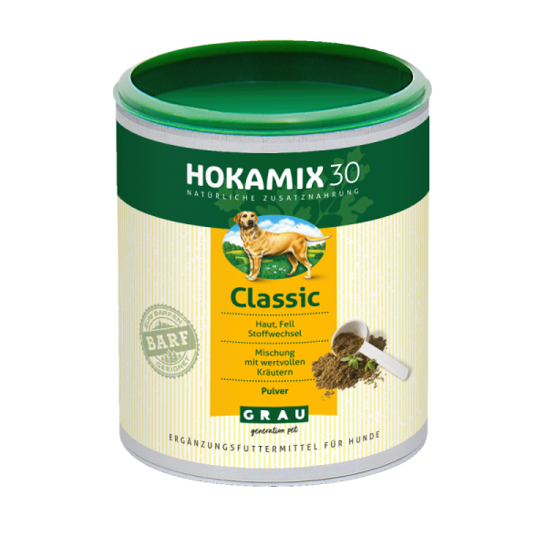 Grau Dog Erg.Futt. Hokamix 30 Classic Plv. 400g