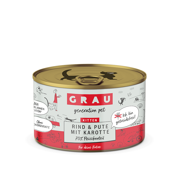 GRAU Kitten Rind & Pute mit Karotte