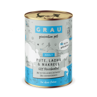Grau Adult Cat Pute, Lachs & Makrele 400g