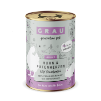 Grau Adult Cat Huhn & Putenherzen 400g