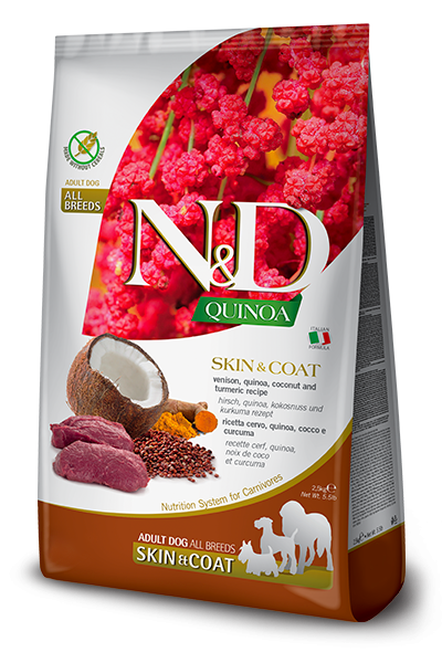 Farmina N&D Hund Quinoa Skin&Coat Hirsch 2.5kg