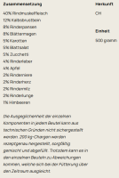 Big Pet BARF-Mischung Rind PUR lose gefroren 500g