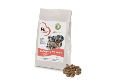 FIL Geflügel & Wildlachs Trockenmenu 500g
