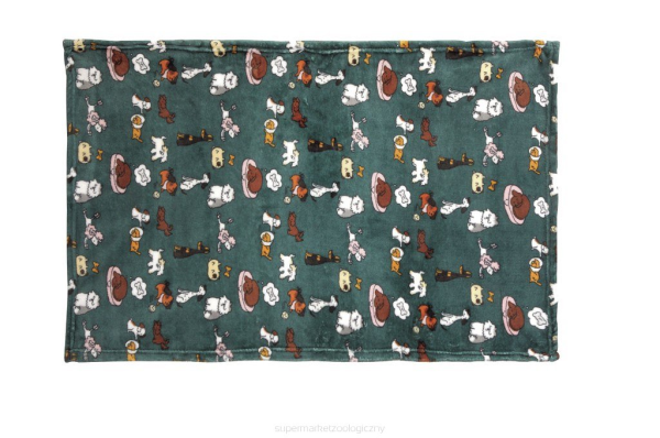 Camon Weiche Hundedecke HAPPY DOG, grün 100x150cm
