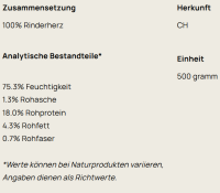 Big Pet Rinderherz lose in Stücken 500g