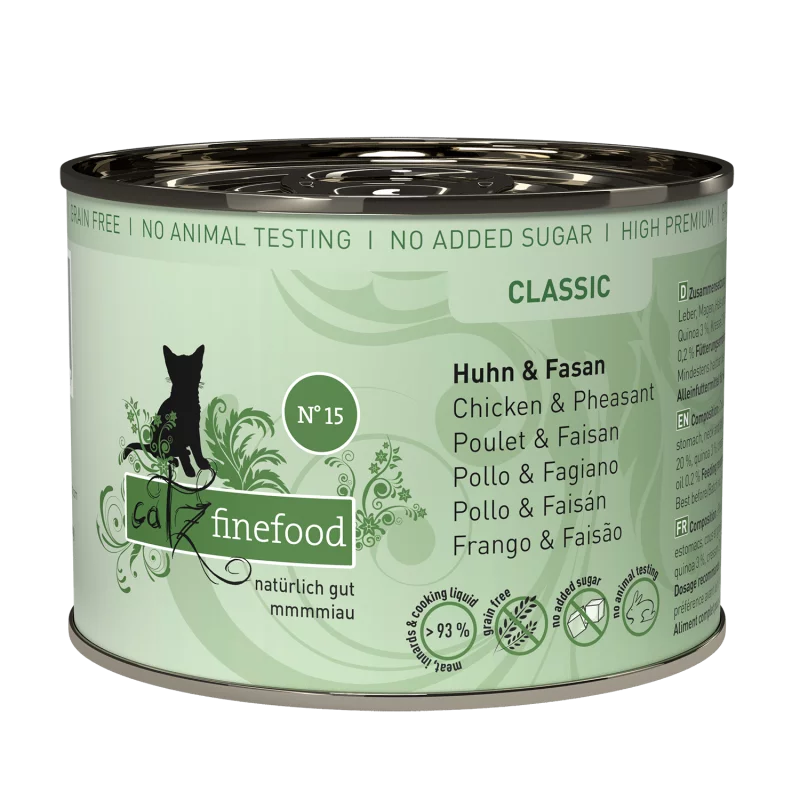 Pets Nature GmbH catz finefood No.15 Huhn&Fasan 200g Alleinfuttermittel