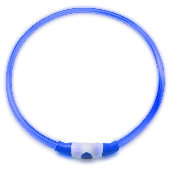 Freezack Night Light USB Halsband für Hunde blau