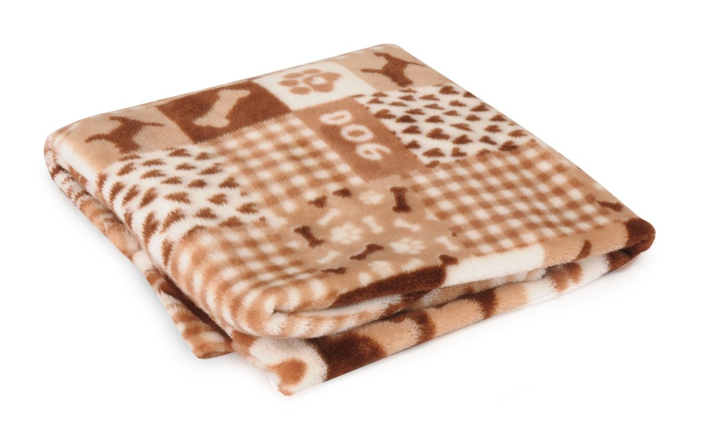 Camon Weiche Hundedecke Softly, beige, 75x100cm
