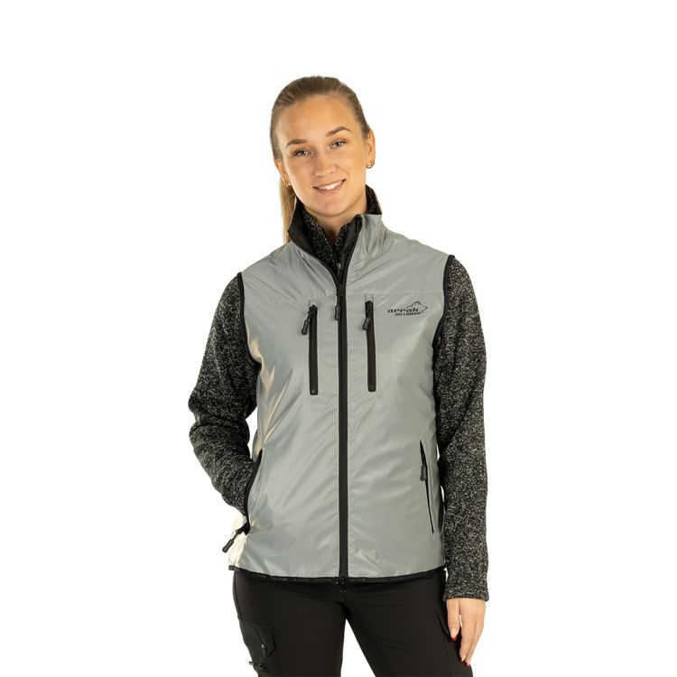 ARRAK High Visibility Weste Silber Lady Gr. XL