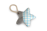 Camon Stoffstern, rosa oder grau, mit Quitsch + Handgriff 27 x 18 cm