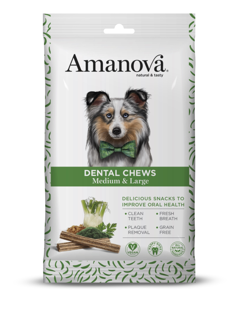 Amanova Dental Chews - Medium & Large (Vegan), 10x180g