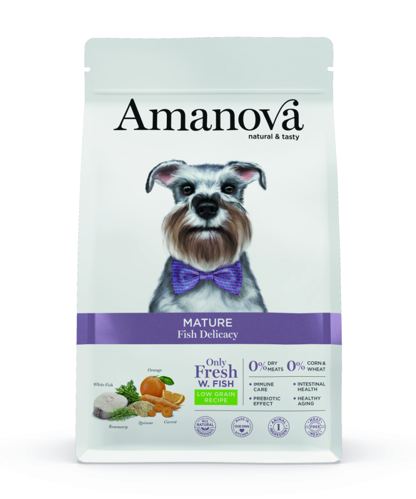 Amanova Canine Mature - Fish Delicacy Low Grain - Weisser Fisch, 10kg