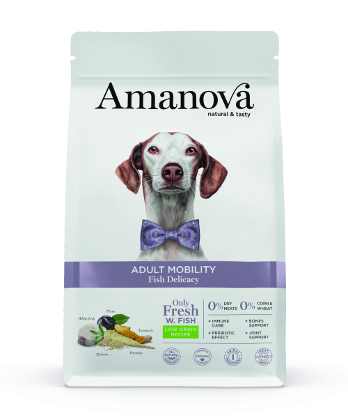 Amanova canine adult mobility - fish delicacy low grain - weisser fisch