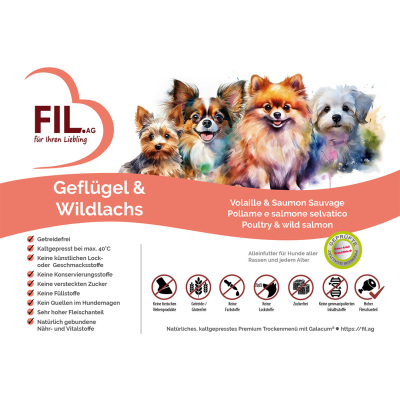 FIL Geflügel & Wildlachs Trockenmenu Mini 2kg