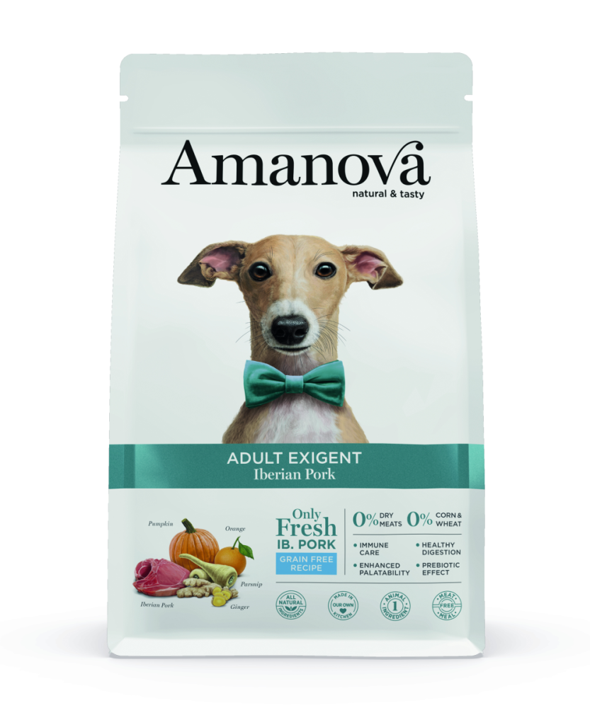 Amanova Canine Adult Exigent - Iberian Pork Grain Free - Iberisches Schwein, 2kg