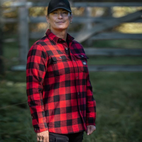 ARRAK Flanellhemd gefüttert rot Lady Gr.S