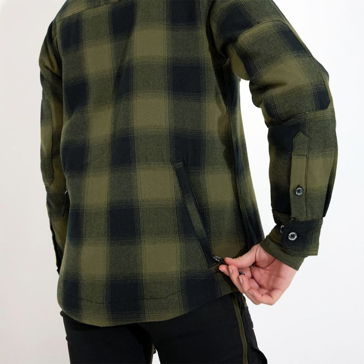 ARRAK Flanellhemd isoliert olive Lady Gr.S