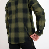 ARRAK Flanellhemd isoliert olive Lady Gr.S