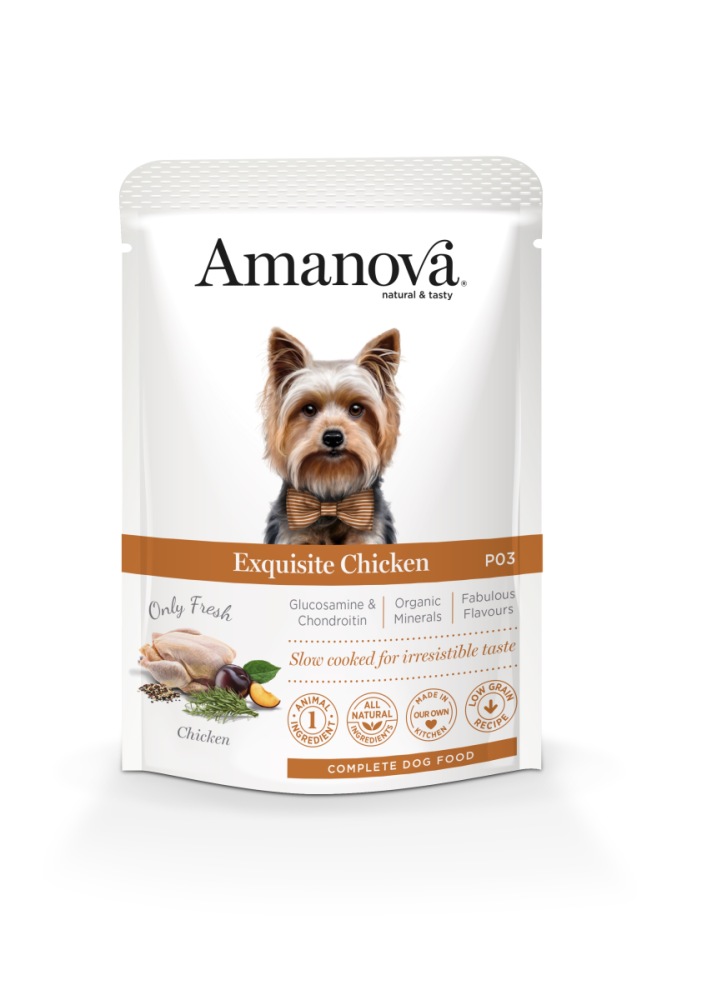 Amanova Canine Adult - Exquisite Chicken Low Grain - Huhn - P03 , 100g