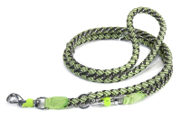 Camon Geflochtene Abrichteleine - Reflektierend - Schwarz/Schwarz