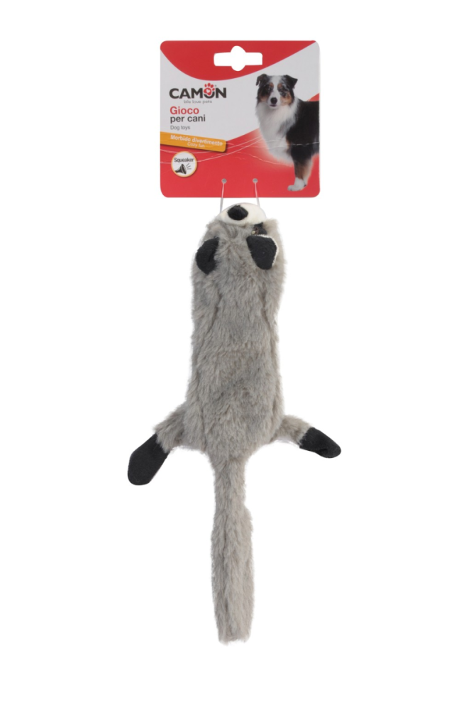 Camon Flache Plüschtiere Tiger, Eichhörnchen oder Stinktier 56cm