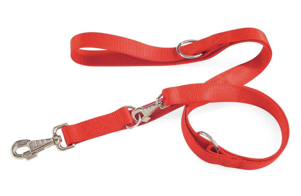 Camon Leine 3-fach verstellbar 18X2000, rot