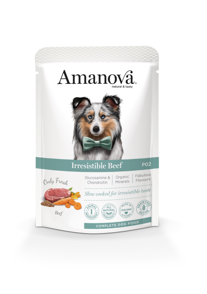 Amanova Canine Adult - Irresistible Beef Grain Free  P02, 100g