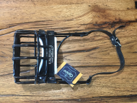 Chopo Maulkorb Boxer Rüde, schwarz, Länge: 9 cm  Breite: 12.5 cm  Umfang: 42 cm