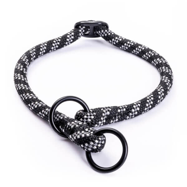 Freezack Zugstop Halsband Rope reflektierend schwarz Gr. M