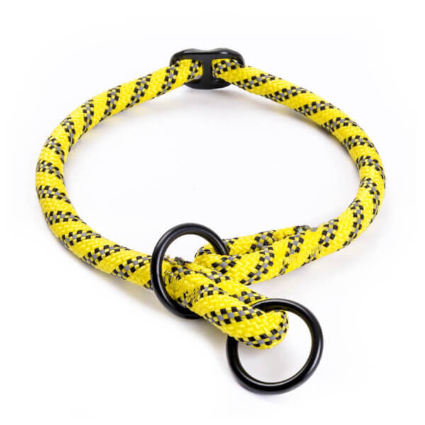 Freezack Zugstop Halsband Rope reflektierend gelb