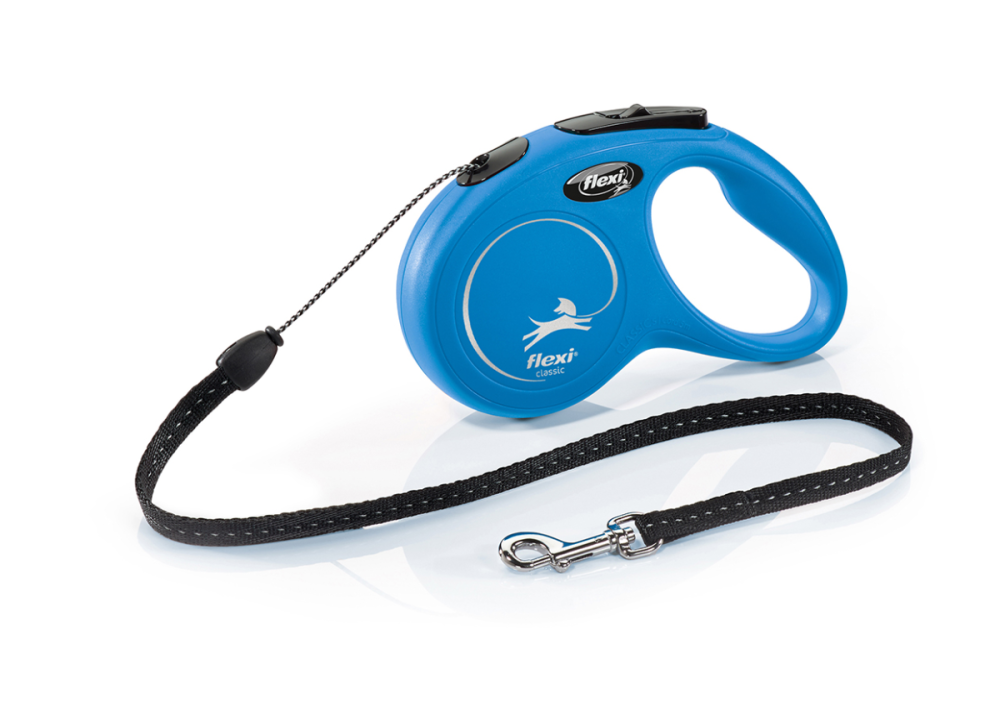 Flexi Flexi New Classic S, blau, 5m Seil Rolleine