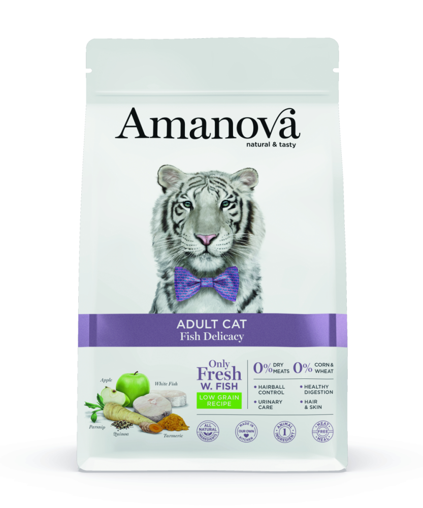 Amanova Feline Adult - Fish Delicacy Low Grain - Weisser Fisch, 1.5kg