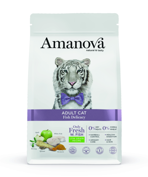 Amanova Feline Adult - Fish Delicacy Low Grain - Weisser Fisch, 1.5kg